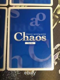 Signed Chaos TCG D. C3 4 piece set DC-640 etc JPN Card Game Bushiroad -Very Good