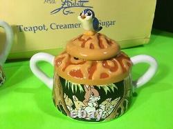 Snow White Tea Pot Creamer & Sugar Set Very Rare Disneyland Fanciful Teasets