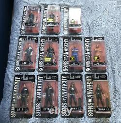 Sons Of Anarchy Near-Complete Figure Set / 11 Figures / Very Rare / Mezco