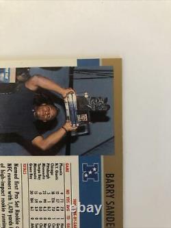 Sports Cards NFL Pro Set, 1989, Barry Sanders, Miss Cut Error, Very Rare