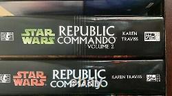 (Star Wars) Republic Commando 2 book set SFBC ed HB Very Rare