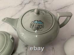 Stunning Very Rare Wedgwood Windsor Grey ERIC RAVILIOUS Tea for 2 Set Ex Con