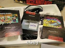 Super Nintendo Super NES Super Game Boy Set Very Rare Complete In Box Has wear