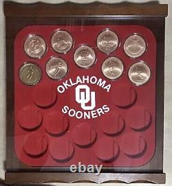 Super Rare And Very Hard To Find Oklahoma Sooners Football Coin Set in Case