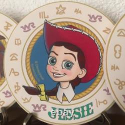 TOY STORY ROUNDUP Woody Jessie VERY RARE Coaster set Lot of 4 Set Disney GOODS
