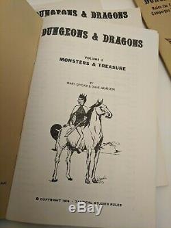 The Original TSR DUNGEONS AND DRAGONS WHITE BOX SET (VERY RARE and EXC+!)