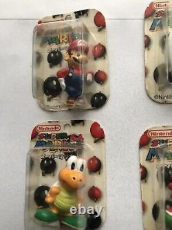 Tomy NINTENDO Super Mario 64 6 Mini Figurine Set Very Rare NEW Mario Yoshi
