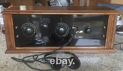Uncle Als Miracle Model 2 One Tube Crystal Set Radio. 100 Years Old. Very Rare