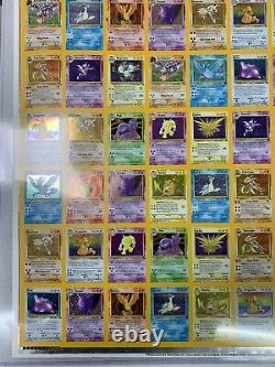 Uncut Pokemon Fossil Set Holo Card Sheet Very Rare See Pics For Condition