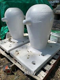 VERY COOL RARE set of DECK BOLLARDS- ANTIQUE -we will ship