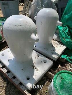 VERY COOL RARE set of DECK BOLLARDS- ANTIQUE -we will ship