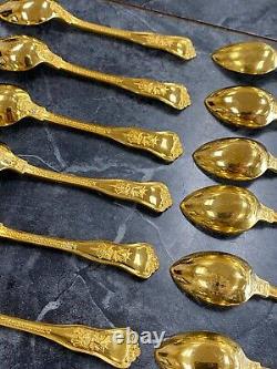 VERY RARE! 109 pc TIFFANY & CO. Olympian 1878 Gold Vermeil Sterling Flatware Set