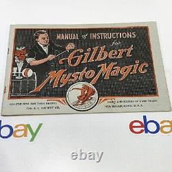 VERY RARE 1917 Gilbert's Mysto Magic (Exhibition Set) No. 2004 With Instructions