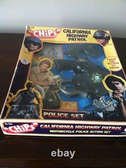 VERY RARE 1977 HG Toys CHIPS California Highway Patrol Police Set PLAYSET