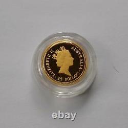 VERY RARE 1986 1.85 OZ AUSTRALIAN NUGGET PROOF GOLD 4 COIN SET (WithBOX & COA)
