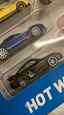 VERY RARE 2014 Hot Wheels 10 Pack Exclusive with Rare Metaflake Porsche Box Set