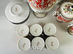 VERY RARE 36 pcs WEDGWOOD Coral Florentine (W2138) with Dragons China Set 1894