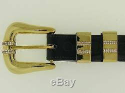 VERY RARE Edward H. Bohlin 18k Gold & Diamonds 4 pc Belt Buckle Set Hollywood CA