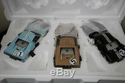 VERY RARE Exoto 118 1966 Ford GT40 MKII Gift Set #2, #1, #5 1-2-3 Winners
