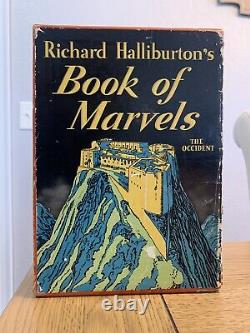 VERY RARE Richard Halliburton's Book of Marvels 1937 BOX SET