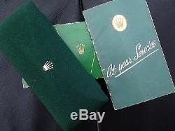 VERY RARE SET OF BLANK ROLEX SERVICE BOOKLET & COFFIN BOXES 1950s 3525 4768 6062