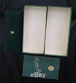 VERY RARE SET OF BLANK ROLEX SERVICE BOOKLET & COFFIN BOXES 1950s 3525 4768 6062