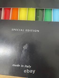 VERY RARE SPECIAL EDITION SET 12 TAPER CANDLE Graziani Meloria Italy Designer