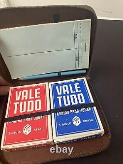 VERY RARE Set OF 2 With Case Novelty Multicolor Unused VALE TUDO