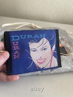 VERY RARE VINTAGE 1984 DURAN DURAN LOT Vinyl Purse Wallet Headband Set Of Pins