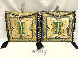 VERY RARE set of Sioux Parfleche Bags, circa early 1900's
