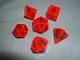 Vintage 1980s D&d Ruby Gem Dice Set (very Rare Complete Set By The Armory!)