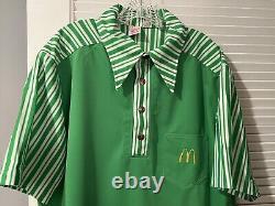 VTG McDonald's 1970s Men's Green Uniform 5 piece Set VERY, RARE GREAT SHAPE