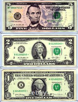 Very Rare $100, $50, $20, $10, $5, $2 & $1 Frbn Complete Star Note Set? 134
