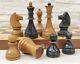 Very Rare 1950's Soviet Chess Set Vintage Wooden Ussr Antique Chess