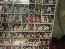 Very Rare 1980 1981 Opc Hockey Cards Full Set Uncut Sheets 1st Year Messier