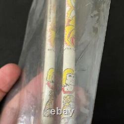 Very Rare 1985 Pencil Set Motu Made In Argentina Master Of The Universe He Man