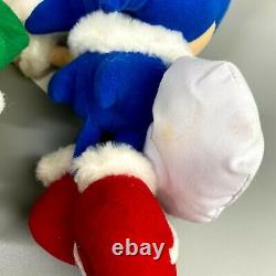 Very Rare 1994 SEGA Sonic the Hedgehog X mas full set 4 Christmas plush doll toy