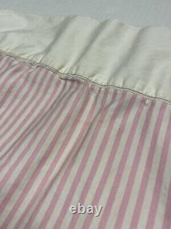 Very Rare 3 Pc Ralph Lauren Worth Avenue King Sheets Bedding Set Pink Stripe HTF