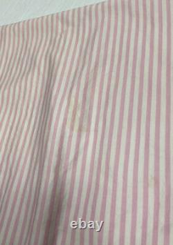 Very Rare 3 Pc Ralph Lauren Worth Avenue King Sheets Bedding Set Pink Stripe HTF