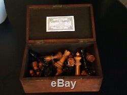 Very Rare Antique Chess Set By BCC Stroud