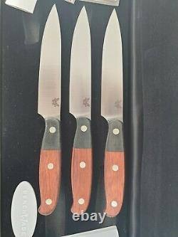 Very Rare Benchmade Gold Class Prestigedges Kitchen Steak Knife Set 4548-91 Ltd