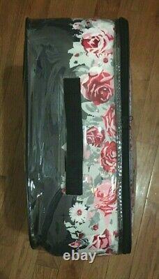 Very Rare Betsey Johnson Banded Floral Full Queen Comforter + Sham Set