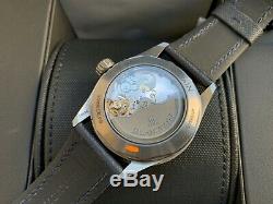 Very Rare Blancpain Fifty Fathoms Bathyscaphe Ceramic Blue Dial Watch FULL SET