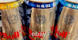 Very Rare Collectible Set (3) Red Bull 16oz Limited Edition Military Camo Cans