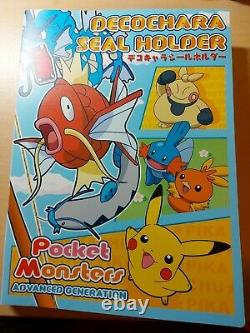 Very Rare Deco Chara Seal Set & Folder Japanese Pokemon Charizard Pikachu