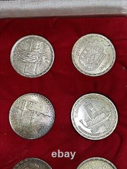 Very Rare Egyptian Set Of 36 Silver Coin