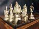 Very Rare Estate Perth Pewter Ray Lamb Arthurian Chess Set C-1981 Signed