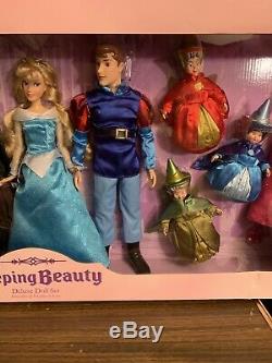 Very Rare Exclusive Disney Store Sleeping Beauty Deluxe Doll Set 12 Inch Sealed