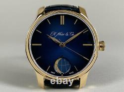 Very Rare H. Moser & Cie 18K Rose Gold Endeavour Moon Watch 1348-0100 FULL SET