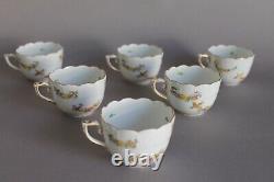 Very Rare Herend Liechtenstein 15 pc Coffee Mocca Set For 6 Persons